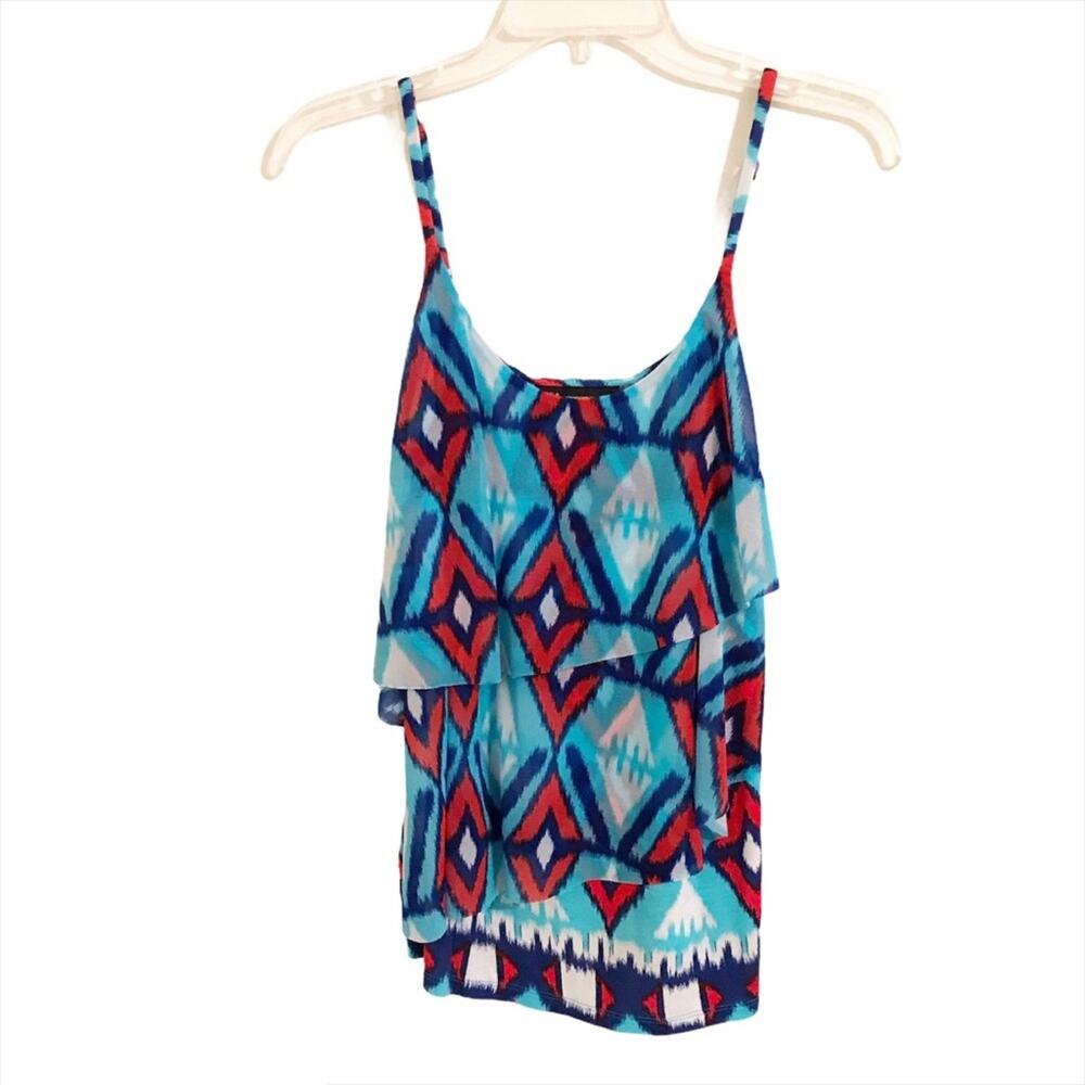 INC International Concepts Multi Color Tiered Cami